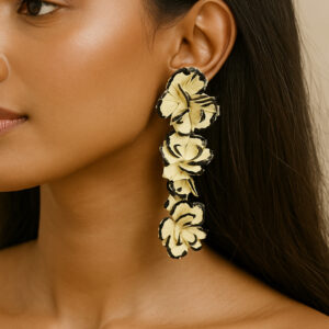 TammyZ 3D Flower Drop Earrings