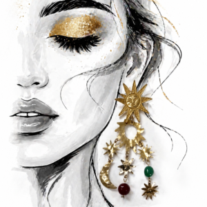 Sunspell Earrings - Red