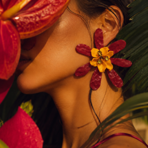 Celeste Fleur Red Earrings