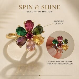 Carnival Bloom Spinner Ring