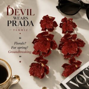Ruby Garden Drop Earrings
