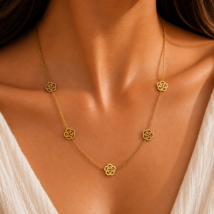 Jardin Fleur Necklace (Stainless Steel)