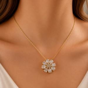 Starlit Bloom Necklace (stainless steel)