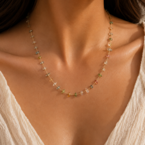 Pastel Meadow Necklace (Stainless Steel)
