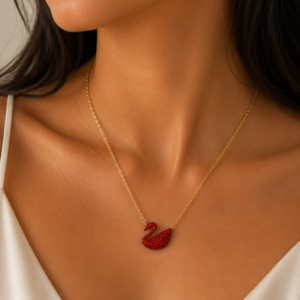 Royal Swan Necklace - stainless steel