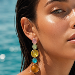 Sea Glass Cascade Earrings