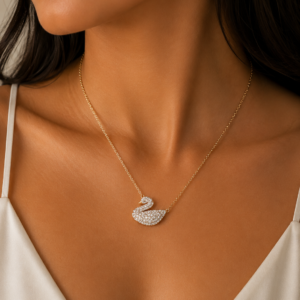 Royal Swan Necklace - stainless steel
