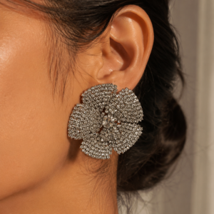 Royal Crystal Flower Earrings