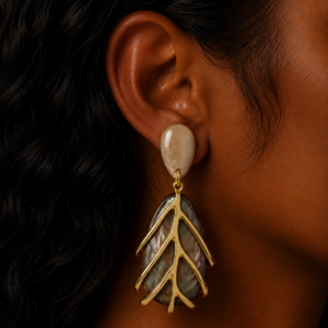 Golden Fern Earrings