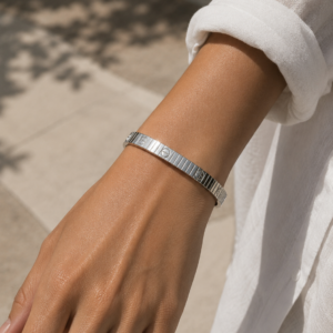 Oval Bangle Cuff - Stainless Steel