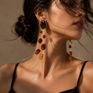 Amber After Dark Earrings