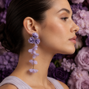 Lilac Cascade Earrings