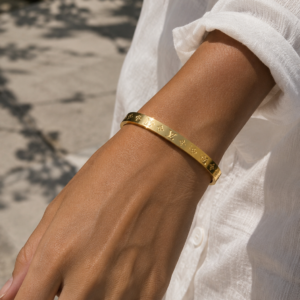 Oval Bangle Cuff - Stainless Steel
