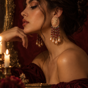 Lady in Bordeaux Earrings