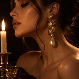 Gilded Spiral Earrings