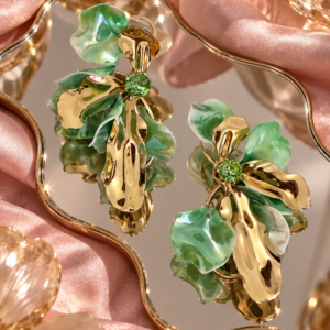 Jade Petal Crush Earrings