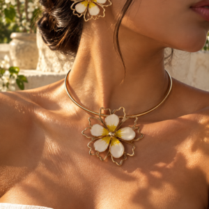 SOLANA BLOOM NECKLACE AND EARRINGS SET