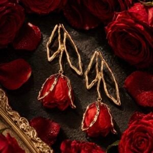 ENCHANTED Lace Tulip EarringS