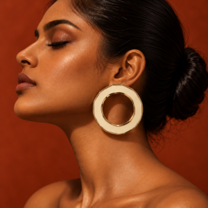 IVORY ORBIT OBSESSION EARRINGS