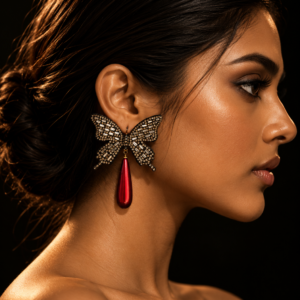 ROUGE FLUTTER EARRINGS