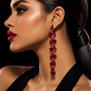 Midnight Ruby Earrings