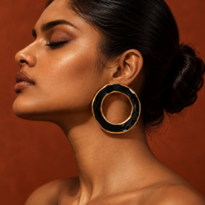 NOIR ORBIT OBESSION EARRINGS